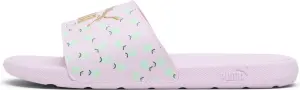 Шльопанці дитячі Puma COOL CAT 2.0 LEMON бузково-лаймові 395655-01