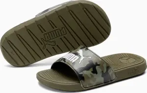 Шльопанці дитячі Puma COOL CAT 2.0 CAMO оливкові 390891-01