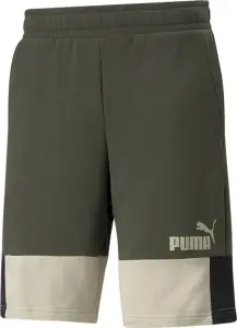 Шорти Puma ESSENTIALS+ BLOCK оливково-бежево-чорні 847429-64