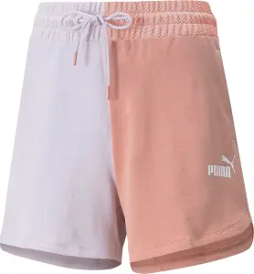 Шорти жіночі Puma POWER COLORBLOCK HIGH-WAIST персиково-білі 848405-17