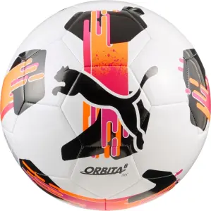 Футбольний м'яч Puma ORBITA 6 MS біло-рожево-оранжево-чорний Розмір 5 084335-13
