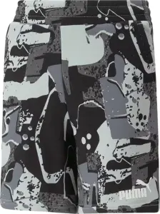 Шорты подростковые Puma ESSENTIALS+ STREET ART PRINTED серо-черные 674078-01