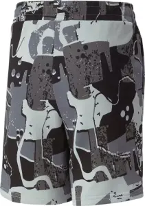 Шорты подростковые Puma ESSENTIALS+ STREET ART PRINTED серо-черные 674078-01