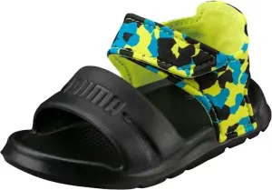 Сандалі дитячі Puma WILD INJEX CAMO чорно-жовто-блакитні 365082-02