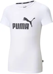 Футболка підліткова Puma ESSENTIALS LOGO біла 587029-02
