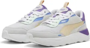 Кросівки жіночі Puma RUNTAMED PLATFORM біло-фіолетово-блакитно-бежеві 392324-11