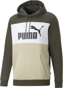 Худі Puma ESSENTIALS+ COLORBLOCK оливково-біло-бежеве 670168-64