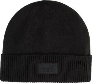 Шапка Puma ESSENTIALS ELEVATED RUBBER PATCH LOW CROWN BEANIE чорна 2641401