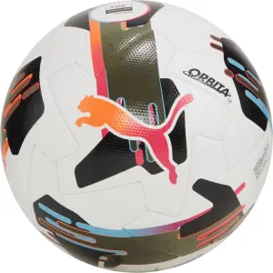Футбольний м'яч Puma ORBITA 1 TB FIFA QUALITY PRO біло-чорно-оливковий Розмір 5 084322-01