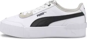 Кроссовки женские Puma CARINA LIFT бело-черно-бежевые 37303102