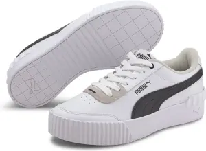 Кроссовки женские Puma CARINA LIFT бело-черно-бежевые 37303102