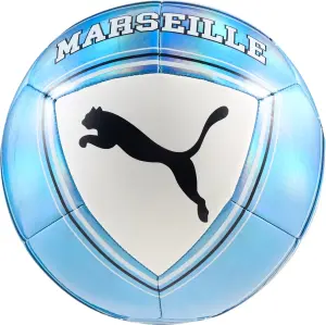 Футбольний м'яч Puma OLYMPIQUE DE MARSEILLE FTBLCULTURE блакитно-білий Розмір 5 084978-01