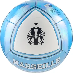 Футбольний м'яч Puma OLYMPIQUE DE MARSEILLE FTBLCULTURE блакитно-білий Розмір 5 084978-01