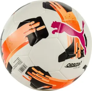 Футбольний м'яч Puma ORBITA 5 FUSION LITE 350 біло-оранжево-рожевий Розмір 4 084332-01