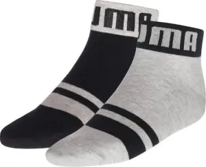 Шкарпетки Puma QUARTER 2P сіро-чорні (2 пари) 935318-01
