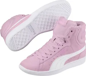 Черевики дитячі Puma VIKKY MID FUR рожево-білі 366854-02