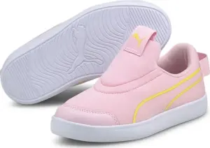Кросівки дитячі Puma COURTFLEX V2 SLIP-ON світло-рожево-жовті 374858-03