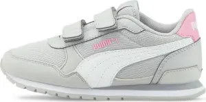 Кросівки дитячі Puma ST RUNNER V3 MESH сіро-біло-рожеві 385511-03