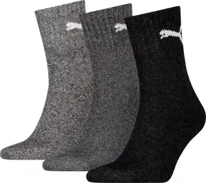 Шкарпетки Puma SHORT CREW SOCKS сірі, чорні (3 пари) 906110-03