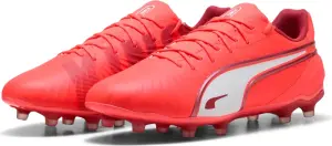 Бутсы Puma KING MATCH FG/AG кораллово-белые 108315-01