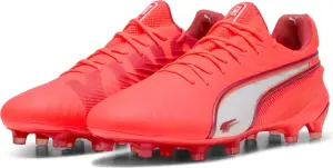 Бутсы Puma KING ULTIMATE FG/AG кораллово-белые 108303-01