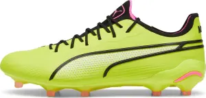 Бутси Puma KING ULTIMATE FG/AG лаймово-чорні 107563-06