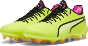 Бутси Puma KING ULTIMATE FG/AG лаймово-чорні 107563-06