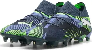 Бутси жіночі Puma FUTURE 7 ULTIMATE FG/AG темно-зелено-салатово-сині 107917-03