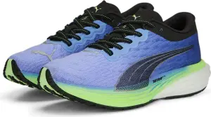 Кроссовки беговые женские Puma DEVIATE NITRO 2 сине-салатовые 376855-10