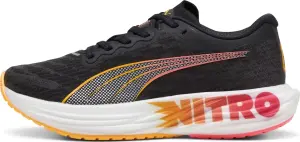 Кросівки бігові жіночі Puma DEVIATE NITRO 2 чорно-оранжево-червоні 309698-01