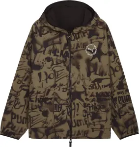 Куртка Puma X LMC ALL-OVER PRINT REVERSIBLE коричнево-чорна 626565-40