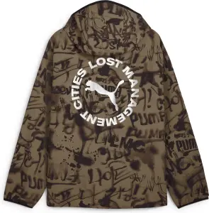 Куртка Puma X LMC ALL-OVER PRINT REVERSIBLE коричнево-чорна 626565-40