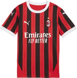 Футболка підліткова Puma AC MILAN 24/25 REPLICA (Мілан) домашня червоно-чорно-біла 774984-01