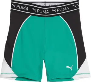 Шорти-тайтси жіночі Puma FIT TRAIN STRONG 5" зелено-чорно-білі 525042-86