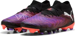 Бутсы Puma FUTURE 8 PRO FG/AG фиолетово-кораллово-черные 108139-01