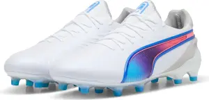 Бутси Puma KING ULTIMATE FG/AG біло-синьо-коралові 107809-02