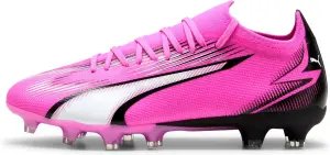 Бути жіночі Puma ULTRA MATCH FG/AG рожево-чорно-білі 107768-01