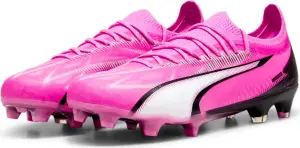 Бутси жіночі Puma ULTRA ULTIMATE FG/AG рожево-чорно-білі 107767-01