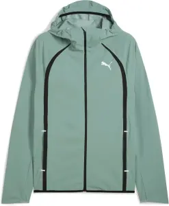 Вітровка для бігу Puma RUN ULTRAWEAVE LIGHTWEIGHT світло-зелено-чорна 525799-30