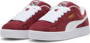 Кеди Puma SUEDE XL бордово-білі 395205-12