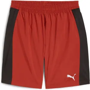 Шорти для бігу Puma RUN FAVORITE VELOCITY 7" темно-оранжево-чорно-жовті 525005-63