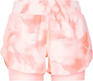 Шорти для бігу жіночі Puma ULTRAWEAVE 2-IN-1 світло-рожеві 524061-62