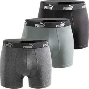 Труси (боксери) Puma EVERYDAY COTON STRETCH сірі, чорні (3 штуки) 100003547-001