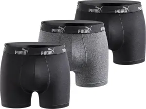 Труси (боксери) Puma EVERYDAY COTON STRETCH чорні, сірі (3 штуки) 100003547-002