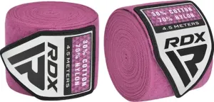 Бинти боксерські RDX HAND WRAPS рожеві (4.5 м) HWX-RP+