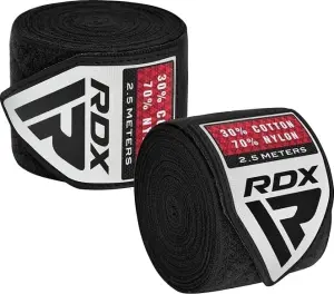 Бинти боксерські дитячі RDX HAND WRAPS чорні (2.5 м) HWJ-RB