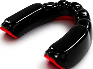 Капа дитяча RDX MOUTH GUARD JUNIOR чорно-червона GGS-3GRJ