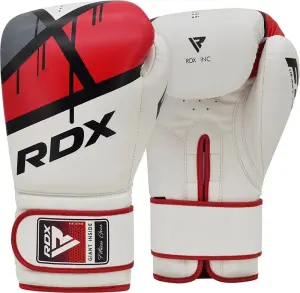 Рукавички боксерські RDX BOXING GLOVES BGR-F7 біло-червоні BGR-F7R