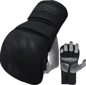 Рукавички MMA RDX GRAPPLING GLOVES SHOOTER T-15 чорні GSR-T15MB