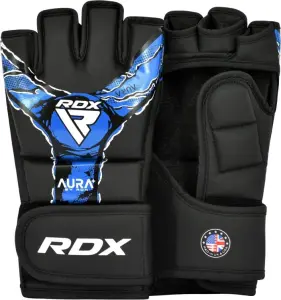 Рукавички MMA RDX GRAPPLING GLOVES NEW AURA F17 чорно-сині GGR-F17BU